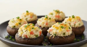  Crab-Stuffed Mushrooms (Appetizer)