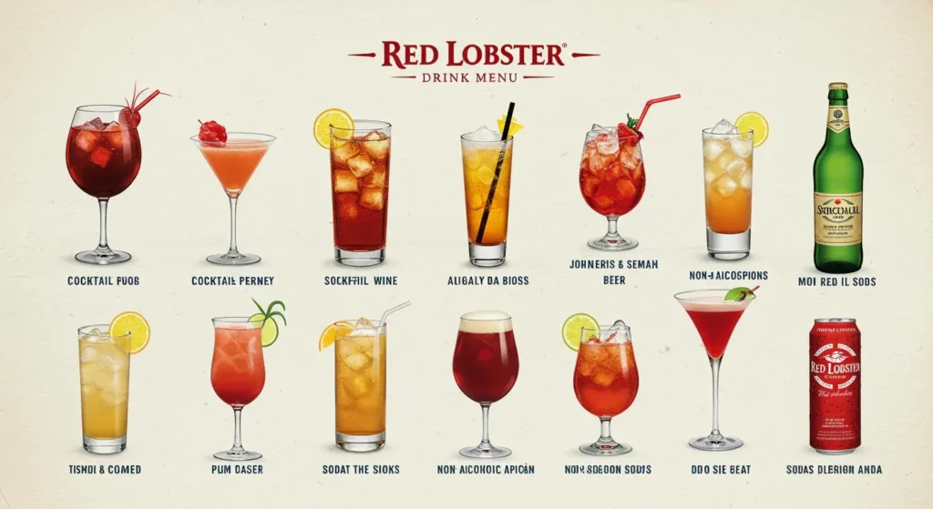 red lobster drinks special menu